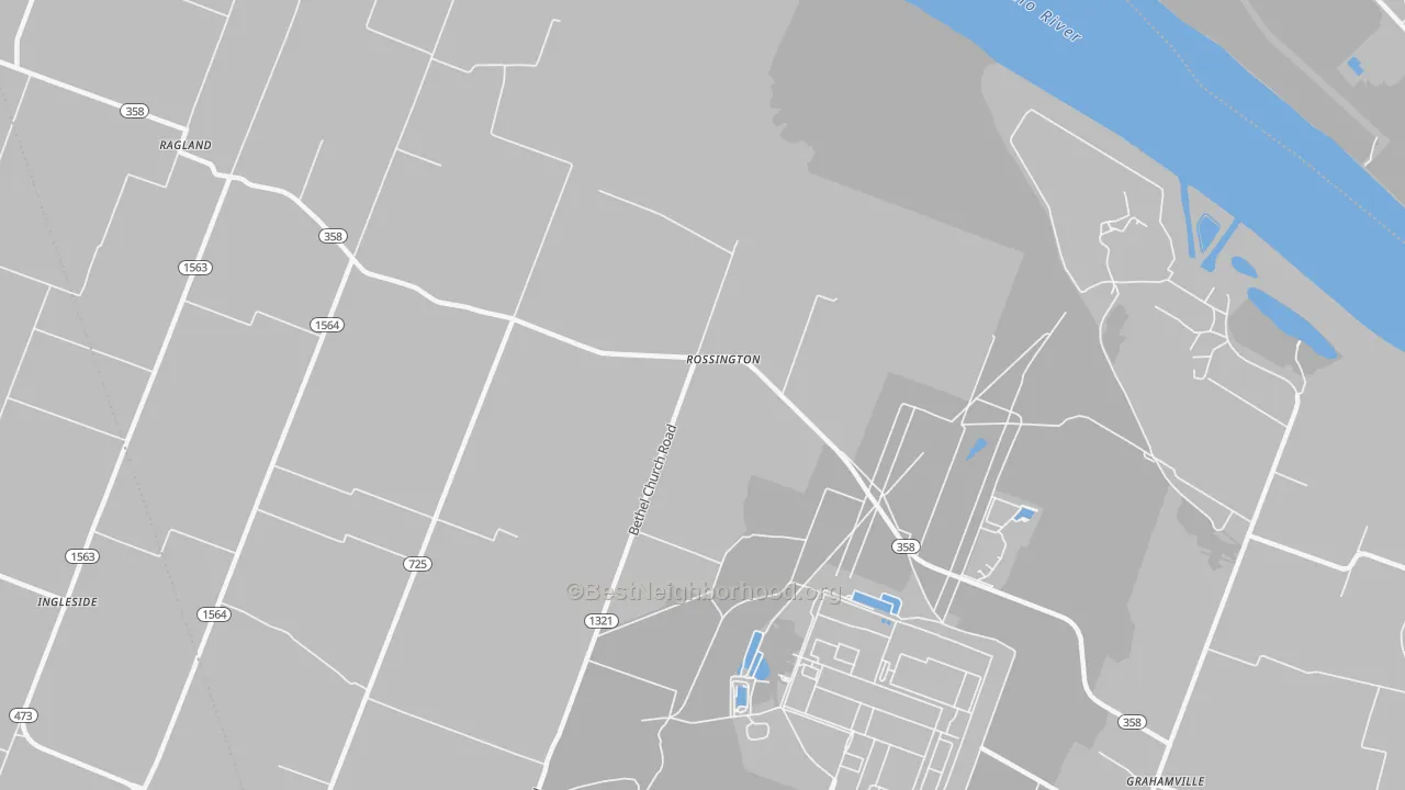 Transit Grade map of Rossington, KY