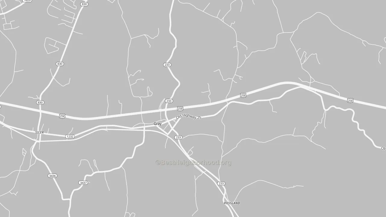 Transit Grade map of Rossland, KY