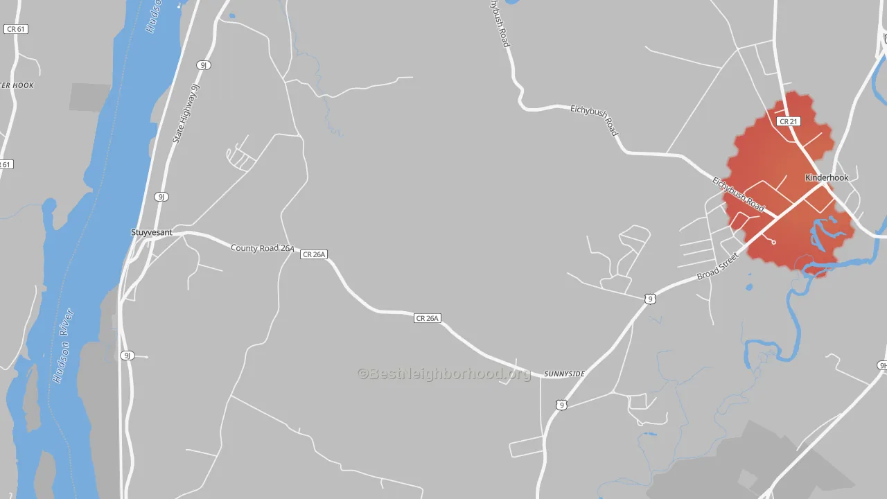 Transit Grade map of Rossman, NY
