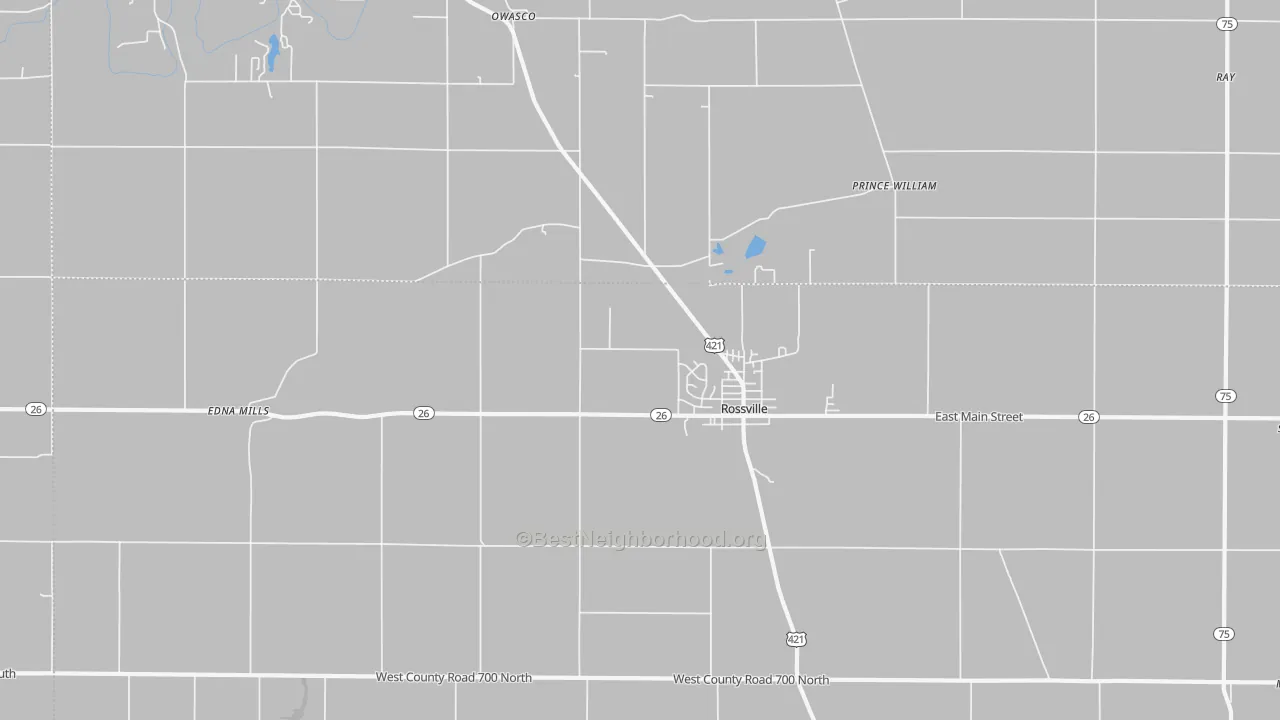 Transit Grade map of Rossville, IN