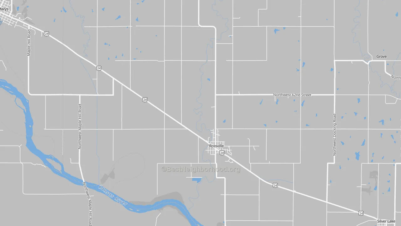 Transit Grade map of Rossville, KS