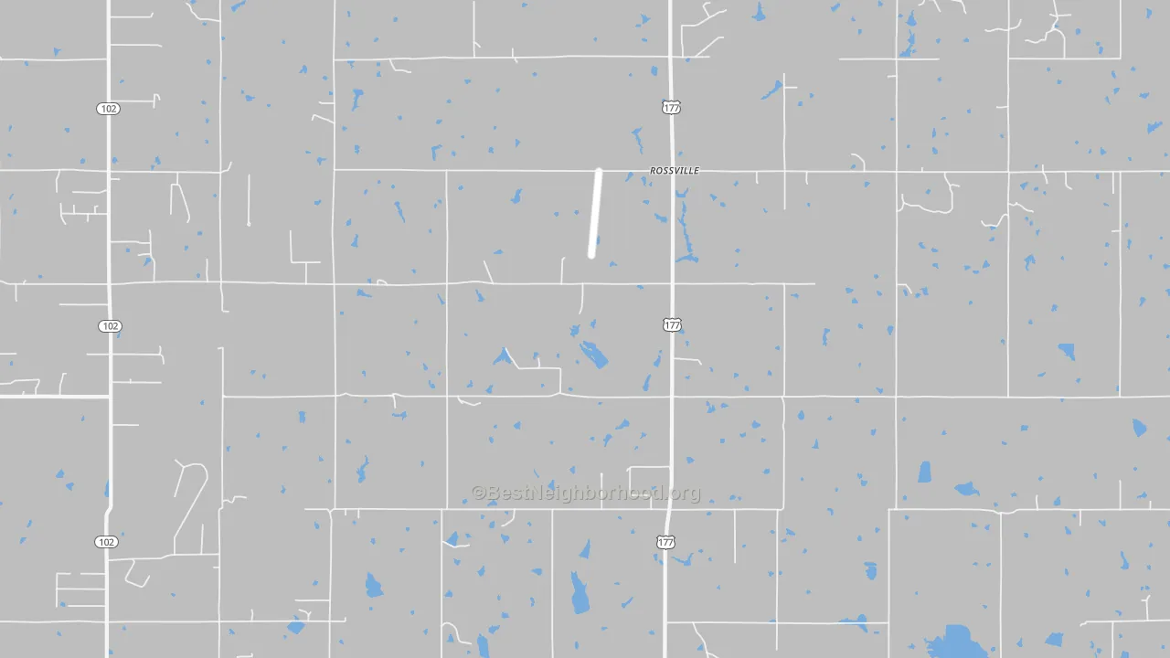 Transit Grade map of Rossville, OK