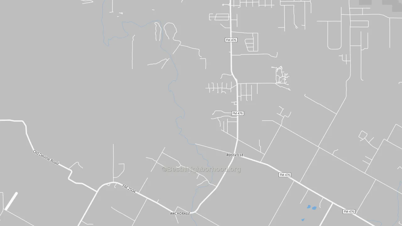 Transit Grade map of Rossville, TX