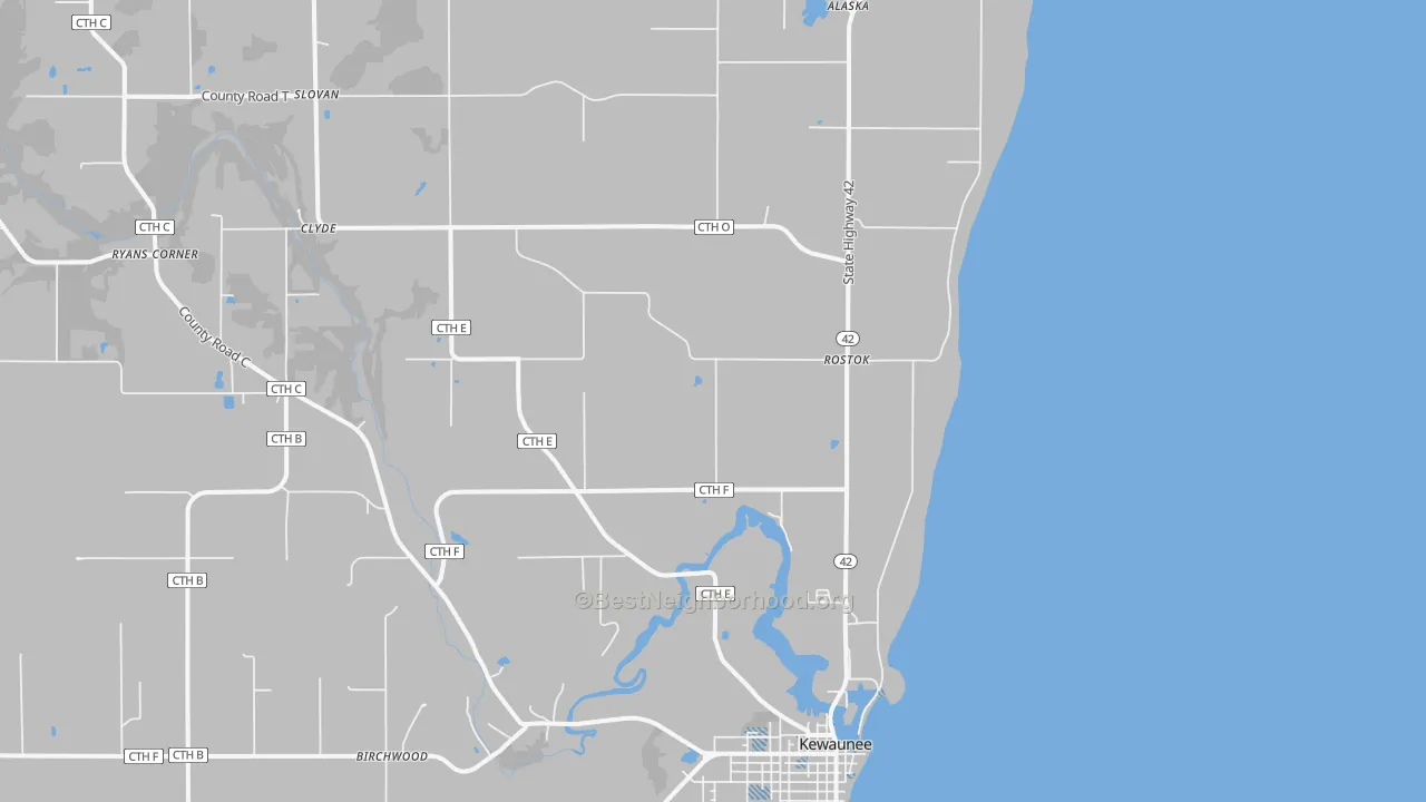 Transit Grade map of Rostok, WI
