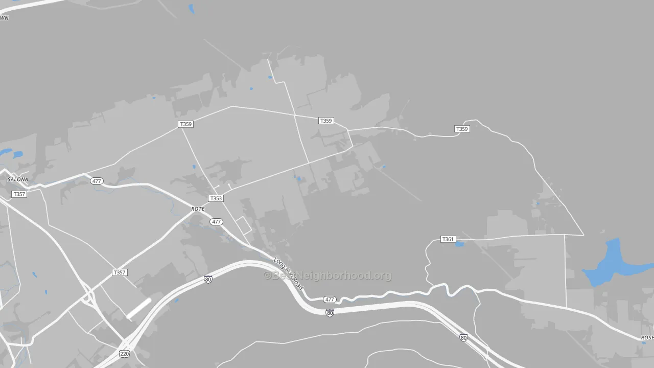Transit Grade map of Rote, PA