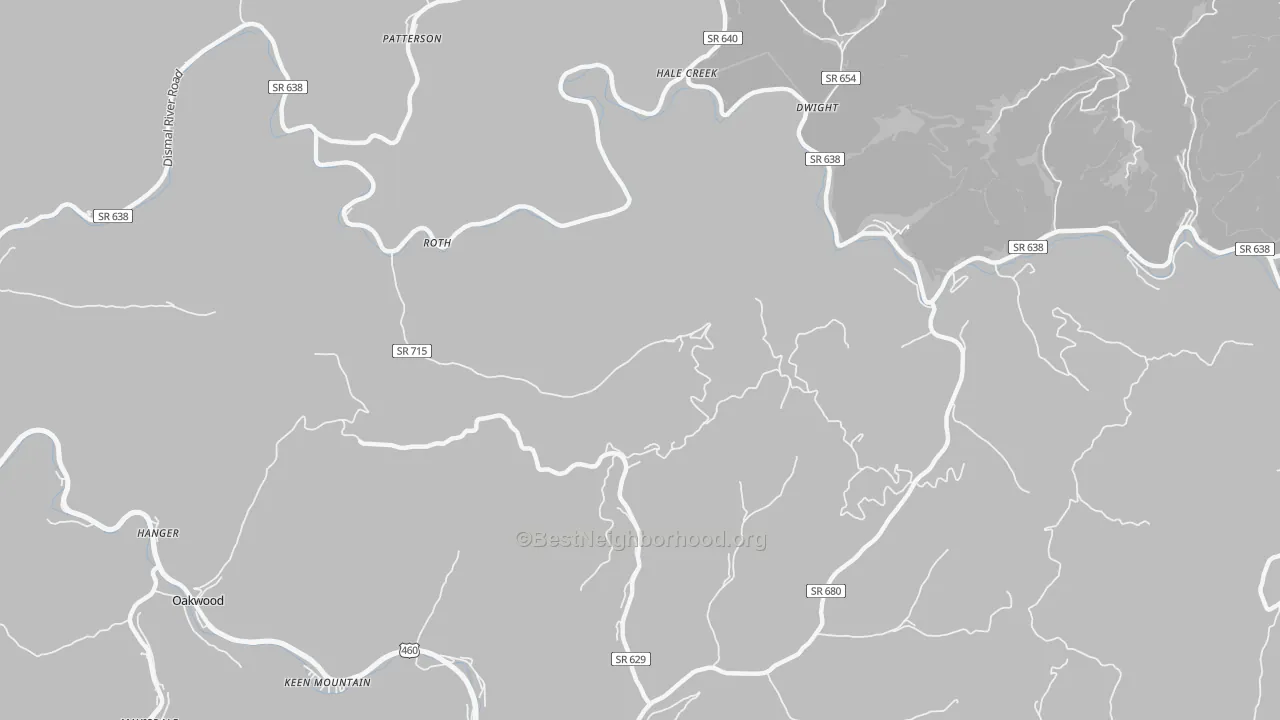 Transit Grade map of Roth, VA
