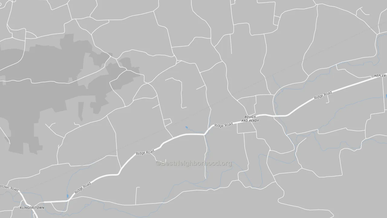 Transit Grade map of Rough And Ready, PA