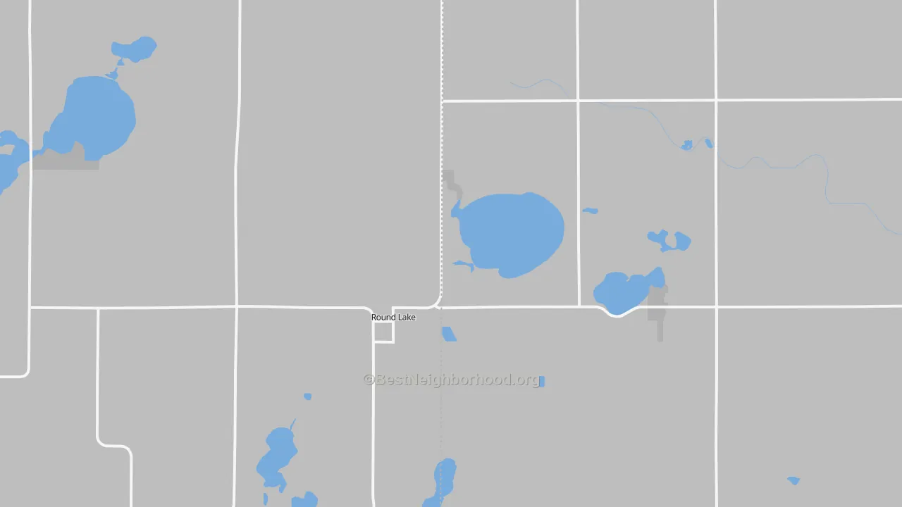 Transit Grade map of Round Lake, MN