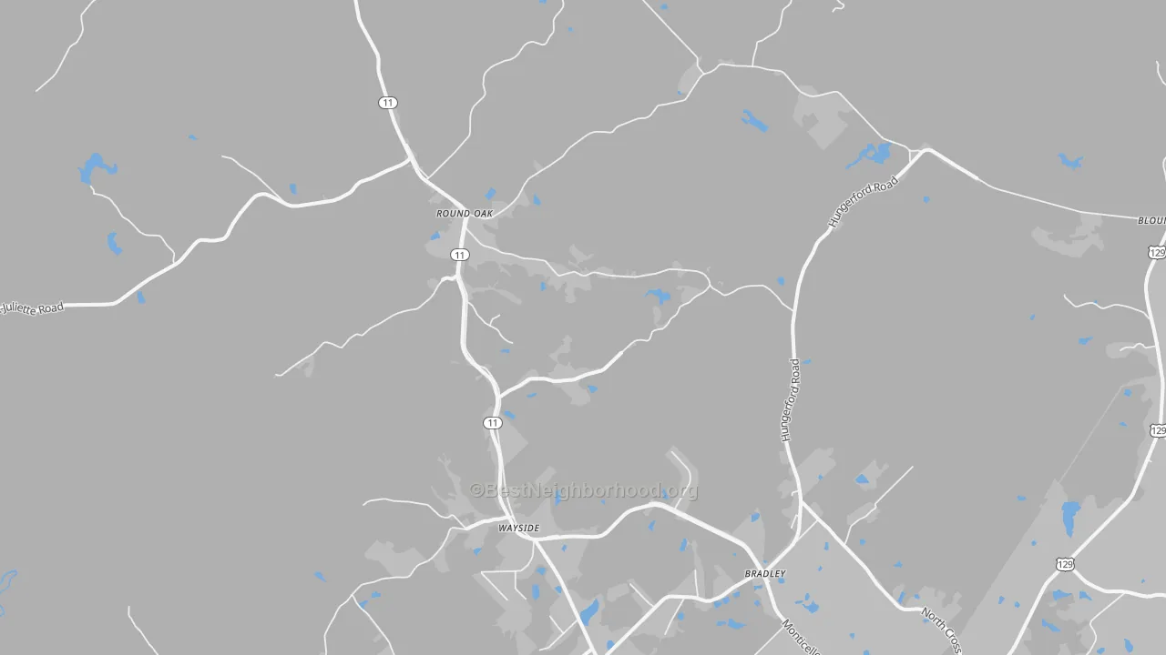 Transit Grade map of Round Oak, GA
