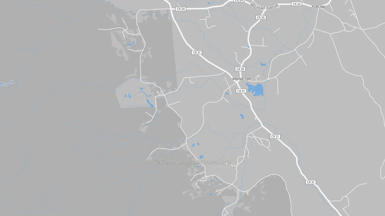 Transit Grade map of Round Top, NY