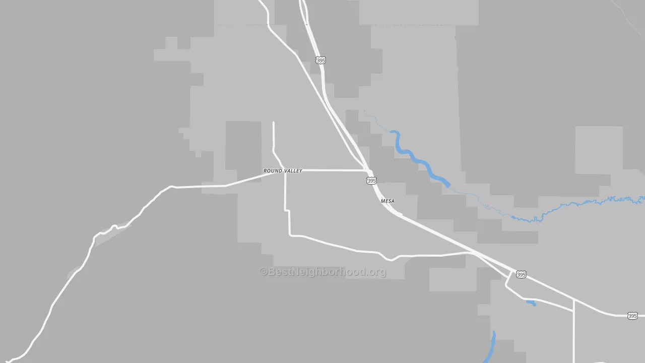 Transit Grade map of Round Valley, CA