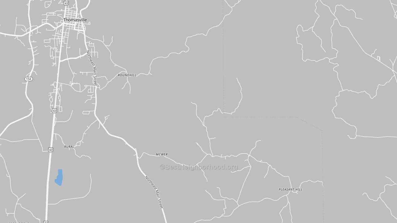 Transit Grade map of Roundhill, AL