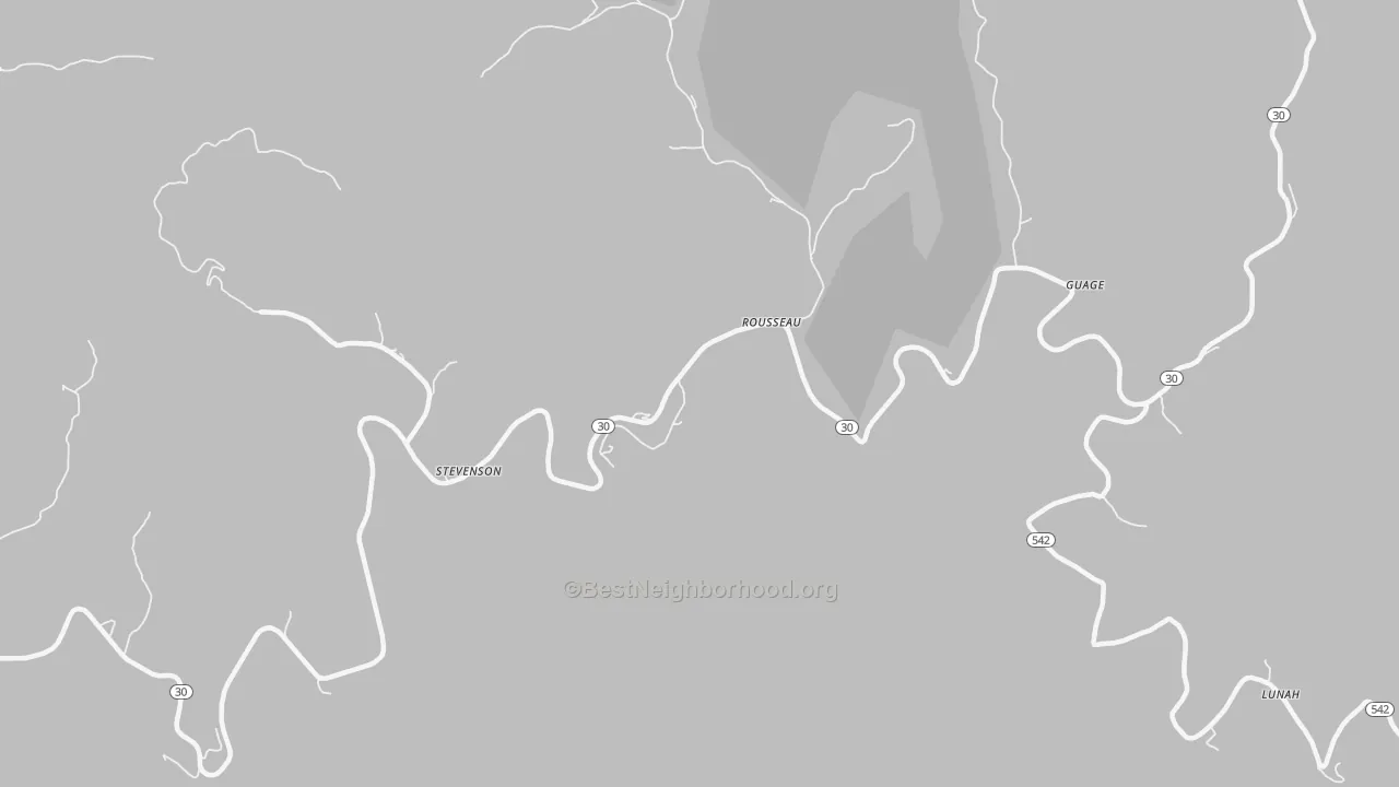 Transit Grade map of Rousseau, KY