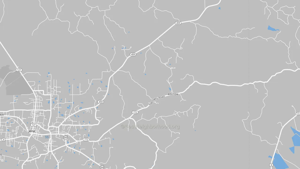 Transit Grade map of Routon, LA