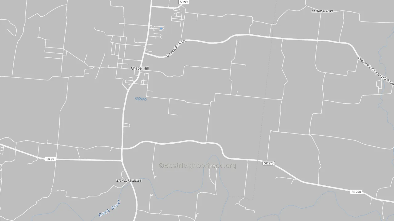 Transit Grade map of Rover, TN