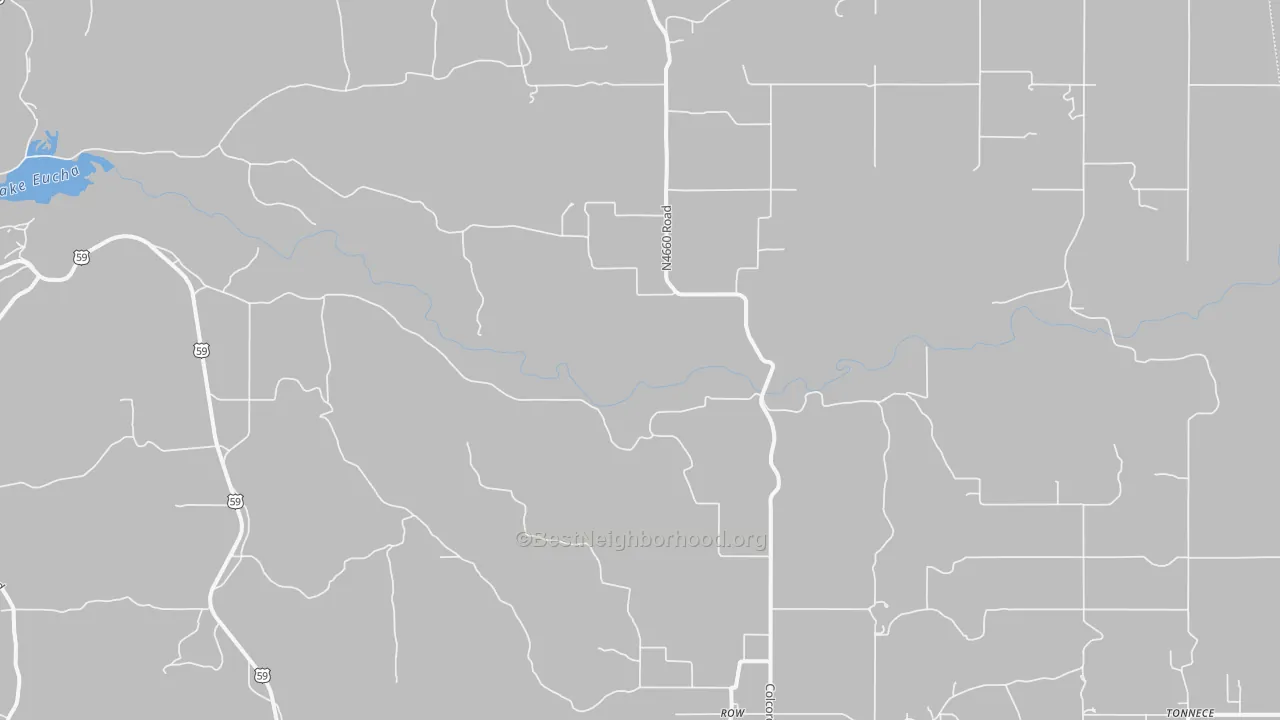 Transit Grade map of Row, OK