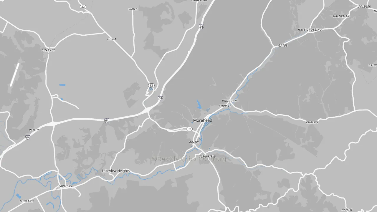 Transit Grade map of Rowan County, KY
