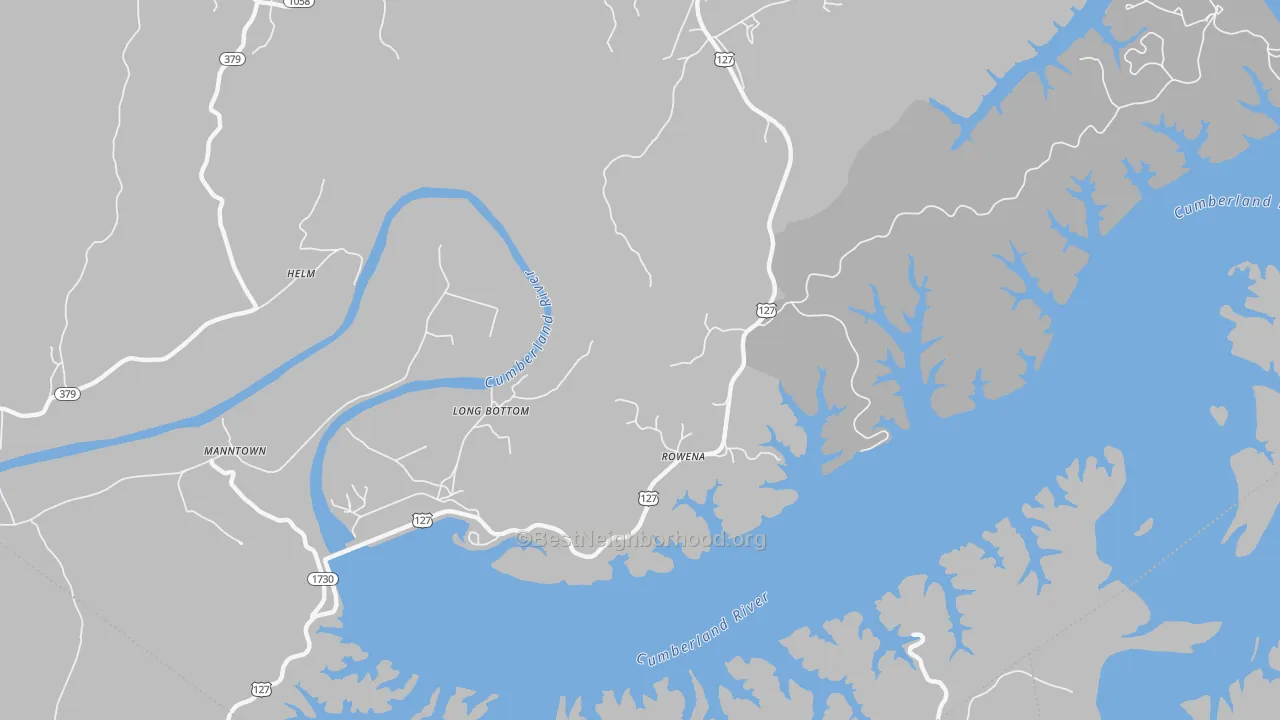Transit Grade map of Rowena, KY