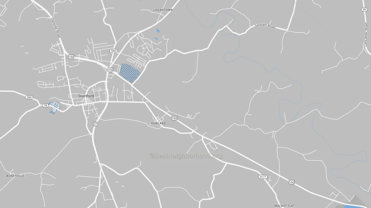 Transit Grade map of Rowland, KY