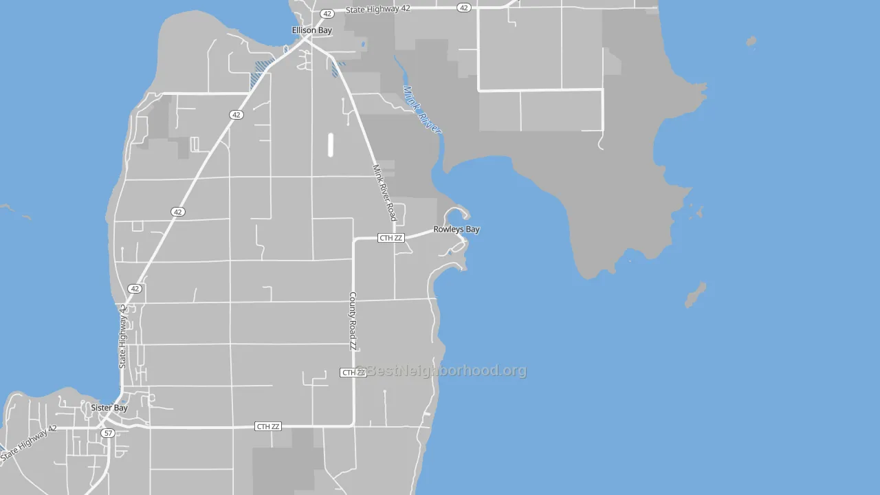 Transit Grade map of Rowleys Bay, WI