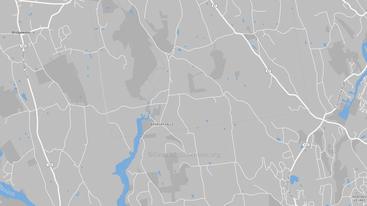 Transit Grade map of Roxbury Falls, CT