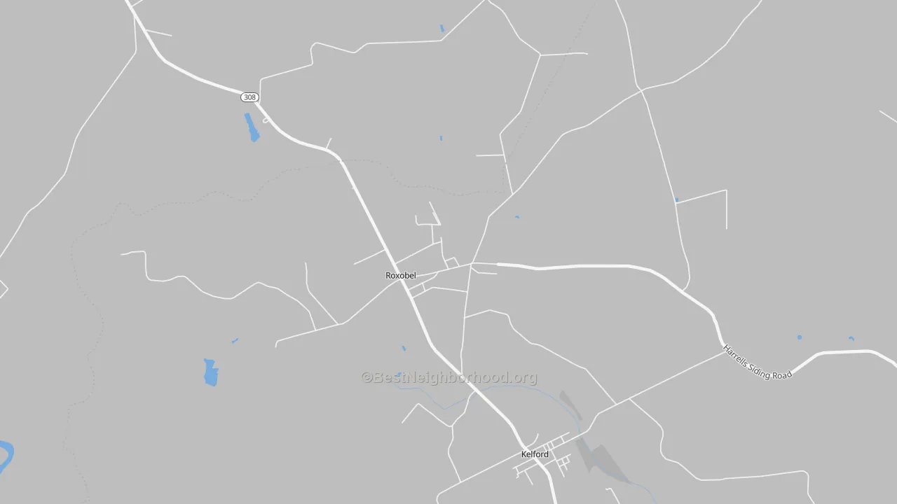 Transit Grade map of Roxobel, NC