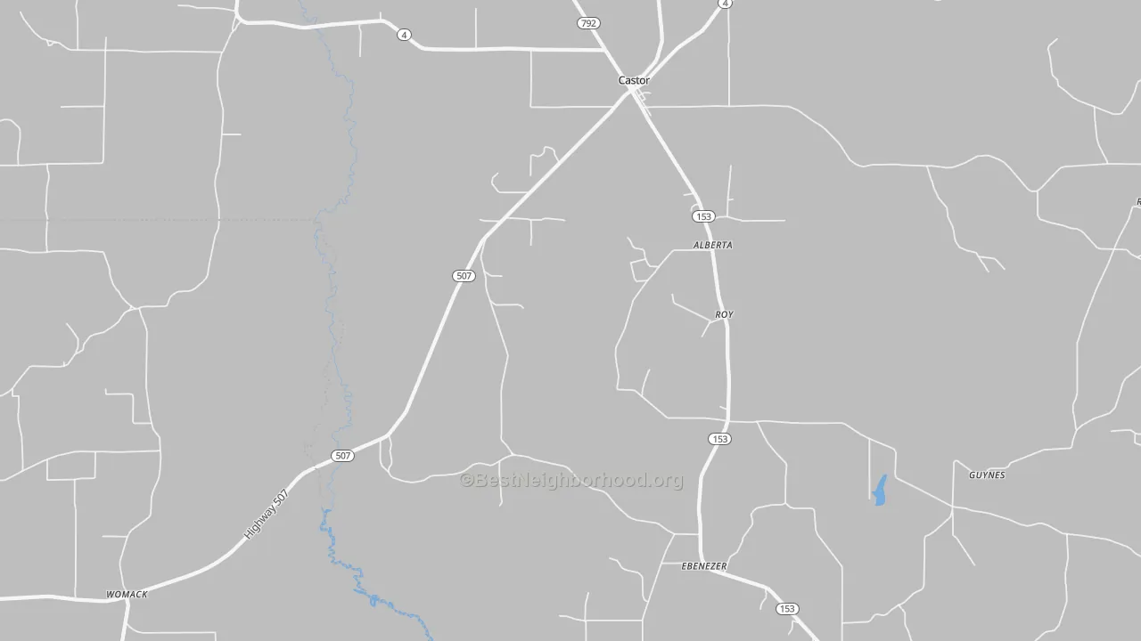 Transit Grade map of Roy, LA