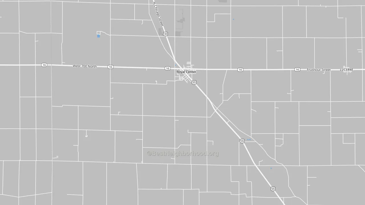 Transit Grade map of Royal Center, IN