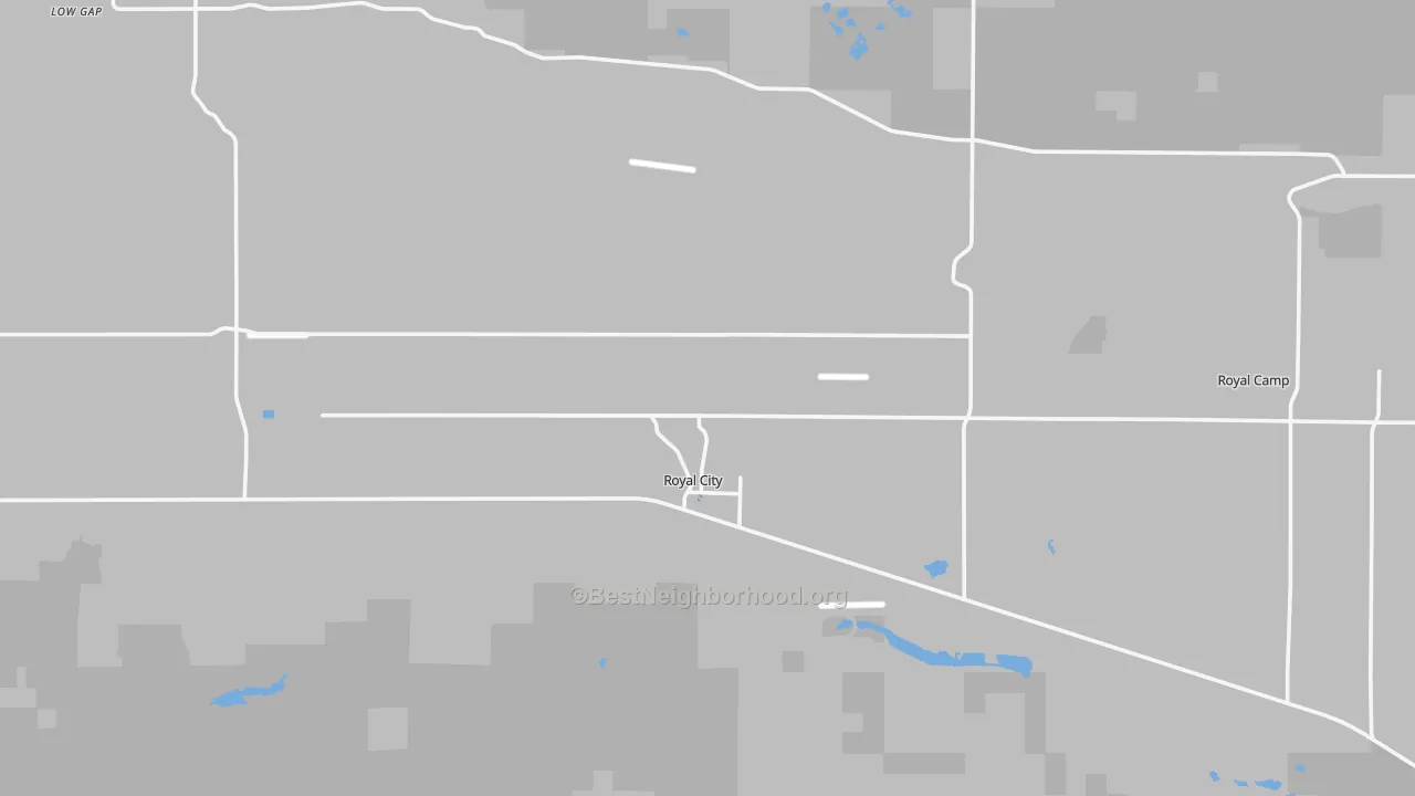 Transit Grade map of Royal City, WA