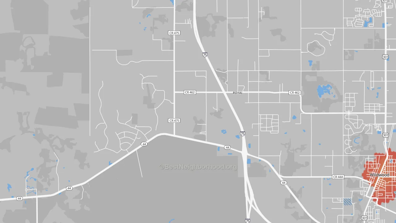 Transit Grade map of Royal, FL
