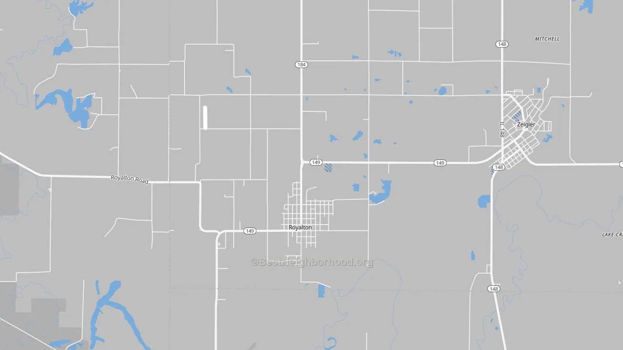Transit Grade map of Royalton, IL