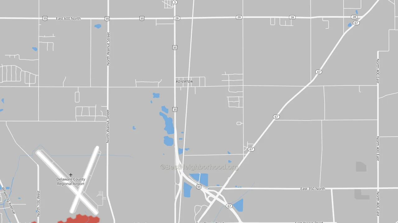 Transit Grade map of Royerton, IN