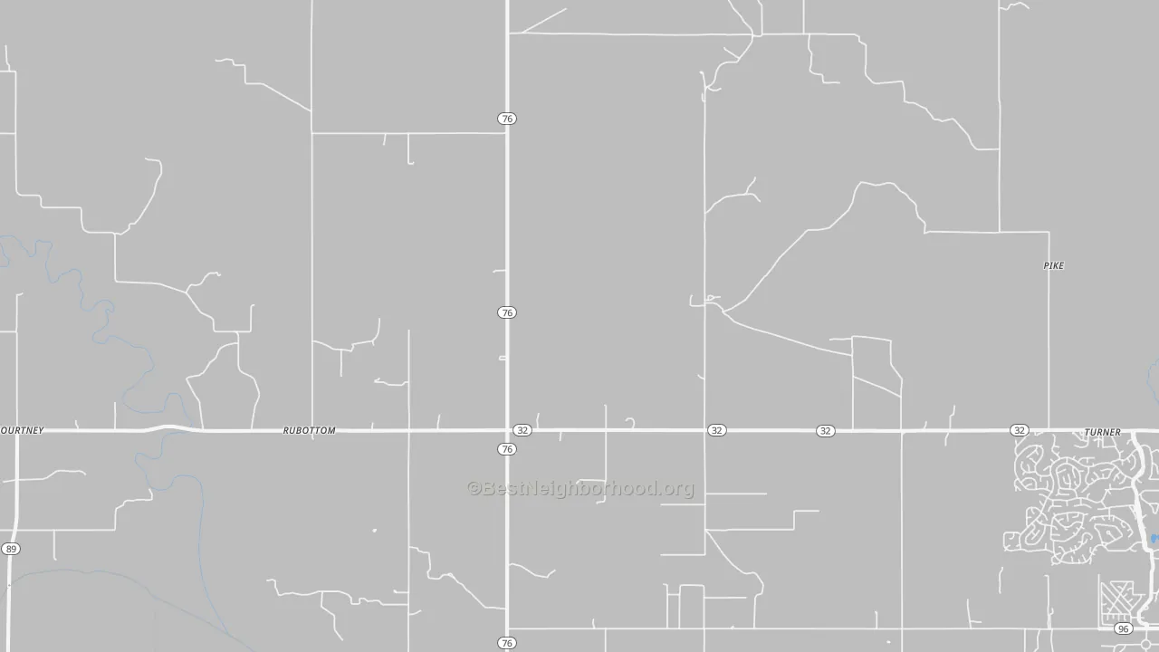 Transit Grade map of Rubottom, OK