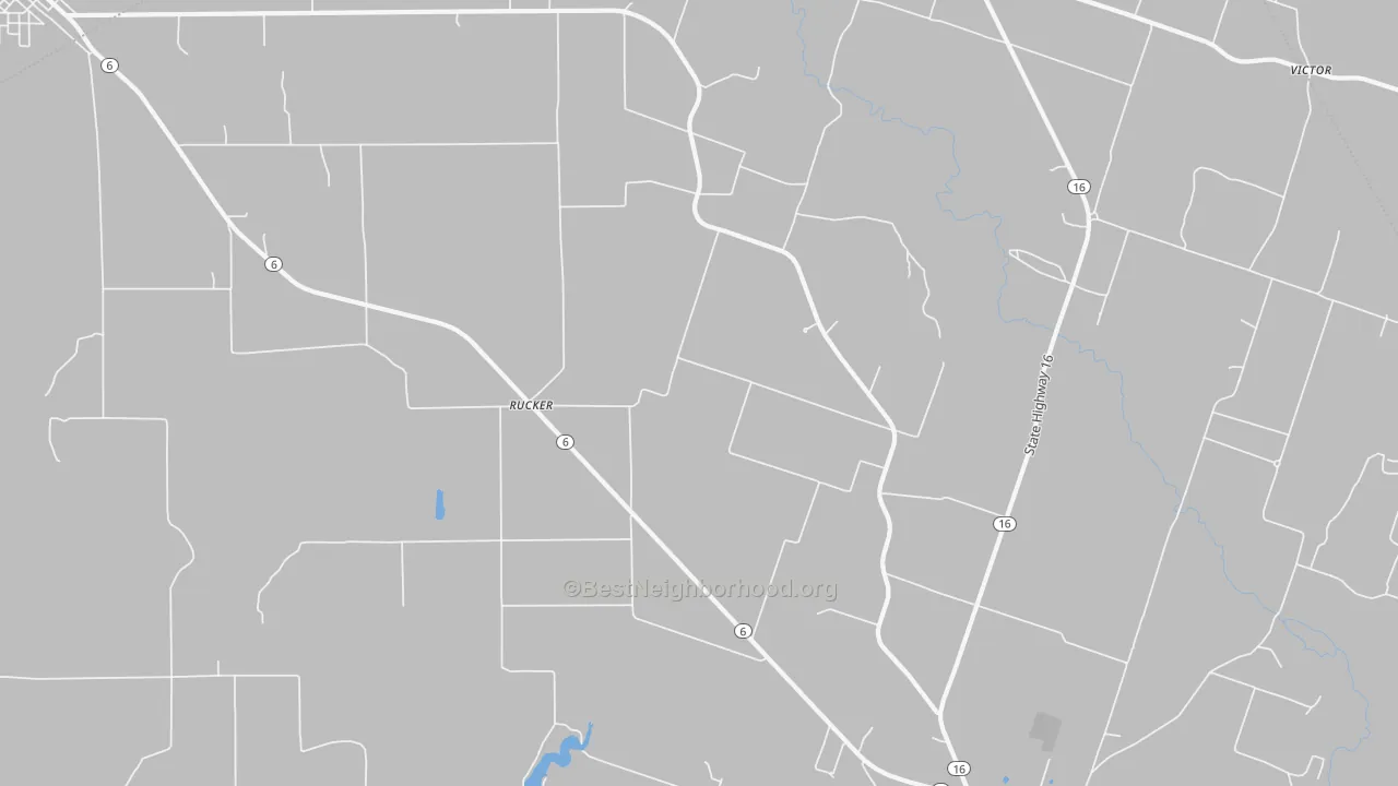 Transit Grade map of Rucker, TX
