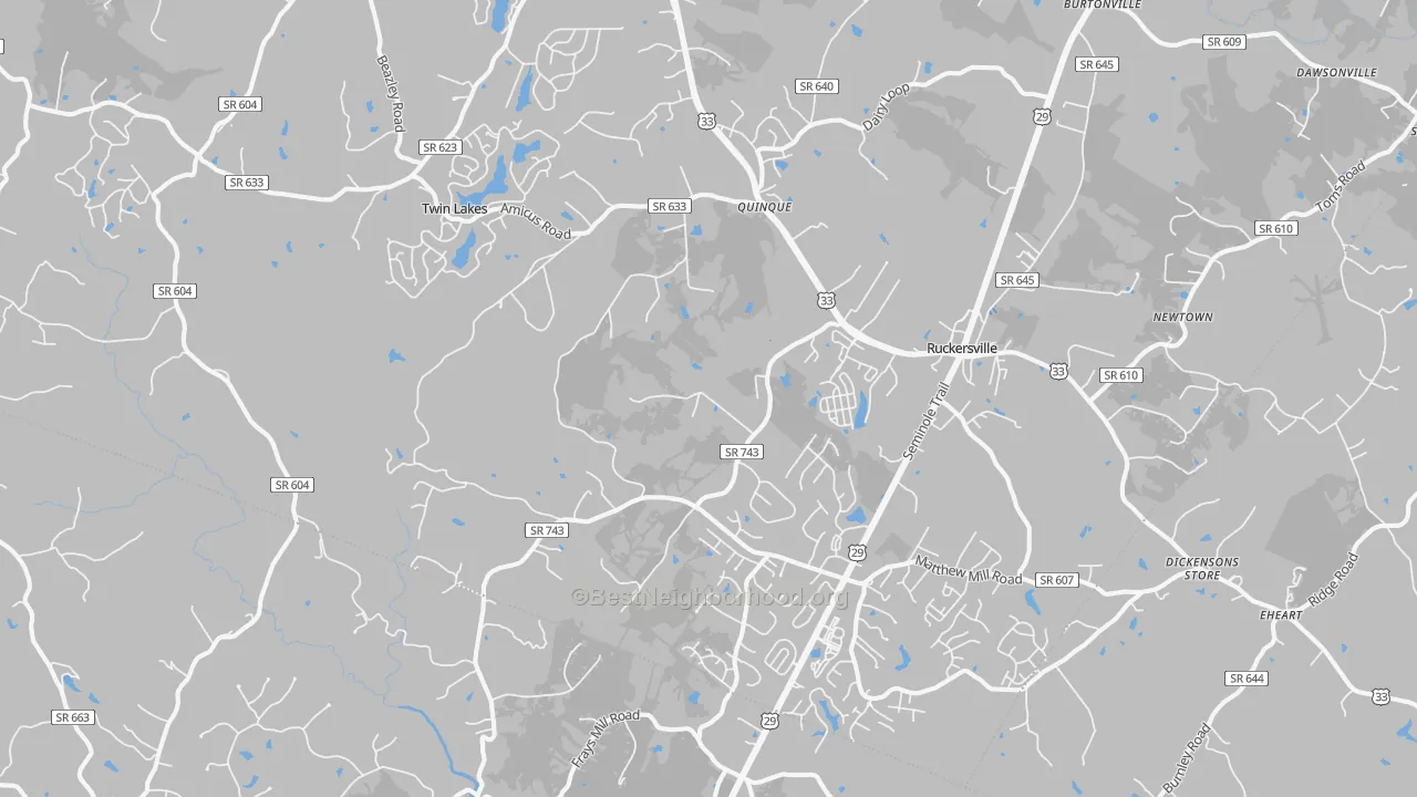 Transit Grade map of Ruckersville, VA
