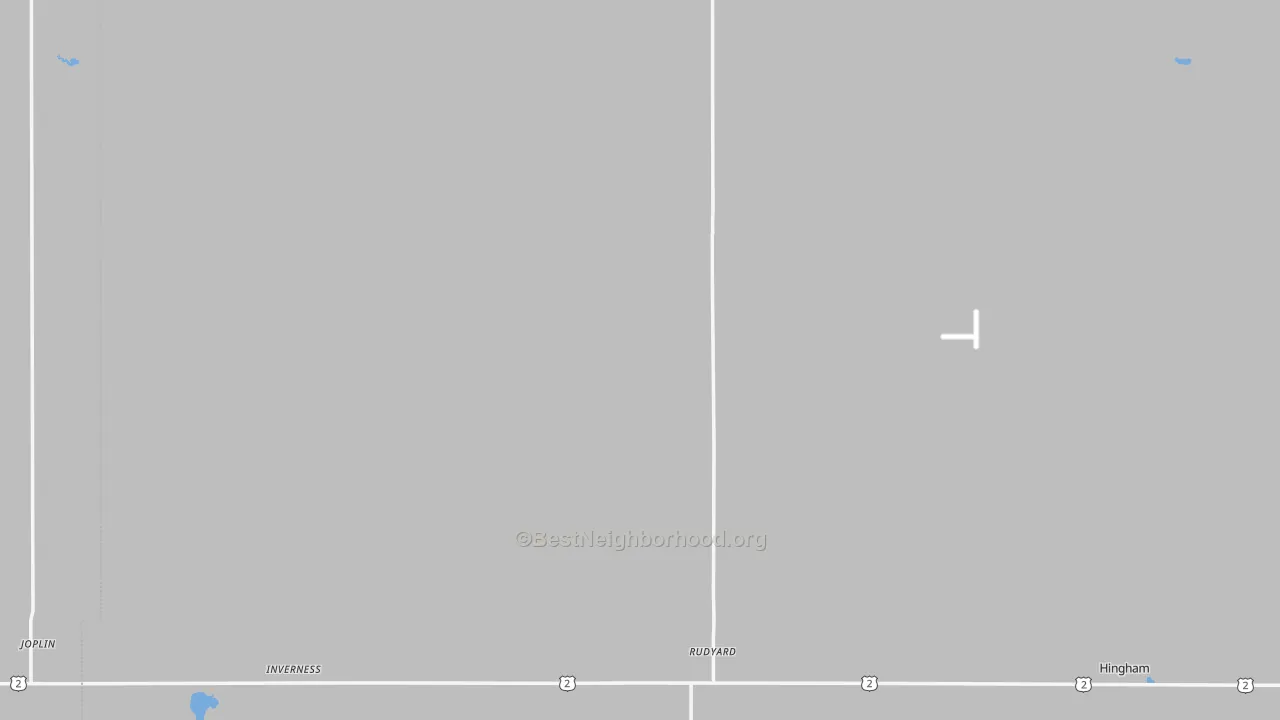 Transit Grade map of Rudyard, MT