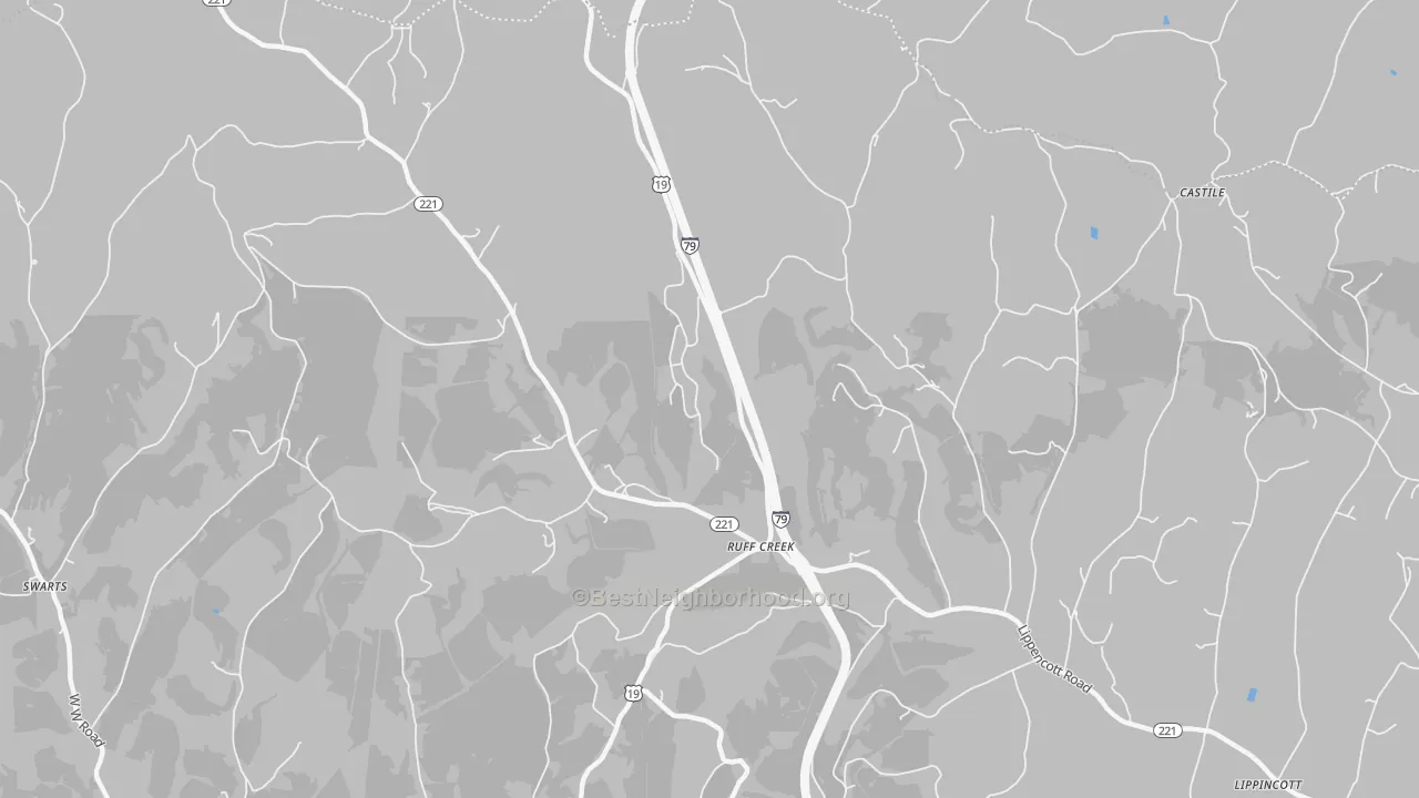 Transit Grade map of Ruff Creek, PA