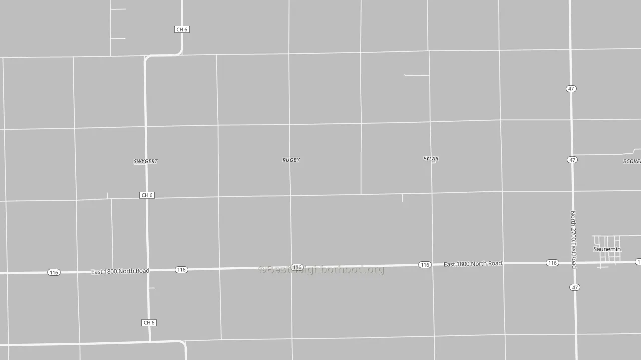 Transit Grade map of Rugby, IL