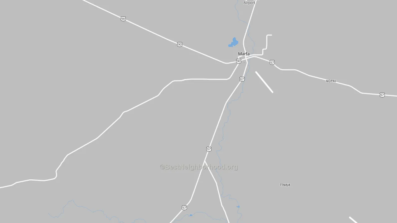 Transit Grade map of Ruidosa, TX