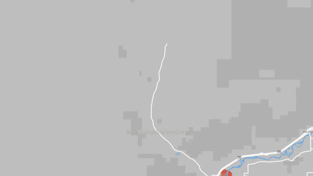 Transit Grade map of Rulison, CO