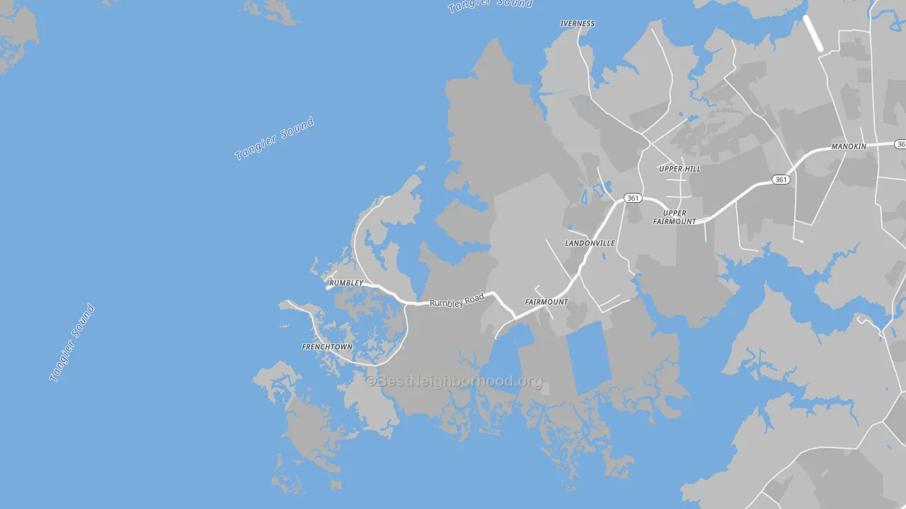 Transit Grade map of Rumbley, MD