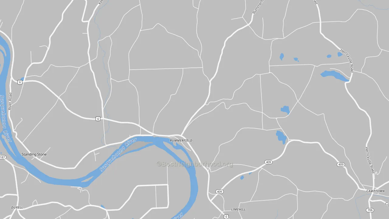 Transit Grade map of Rummerfield, PA