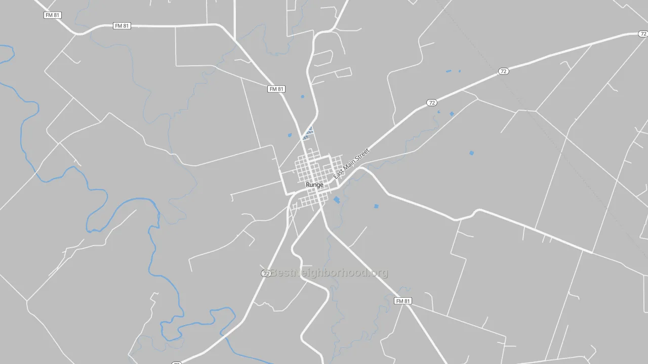 Transit Grade map of Runge, TX