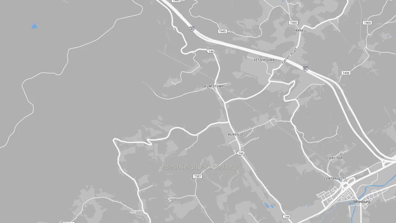 Transit Grade map of Runville, PA