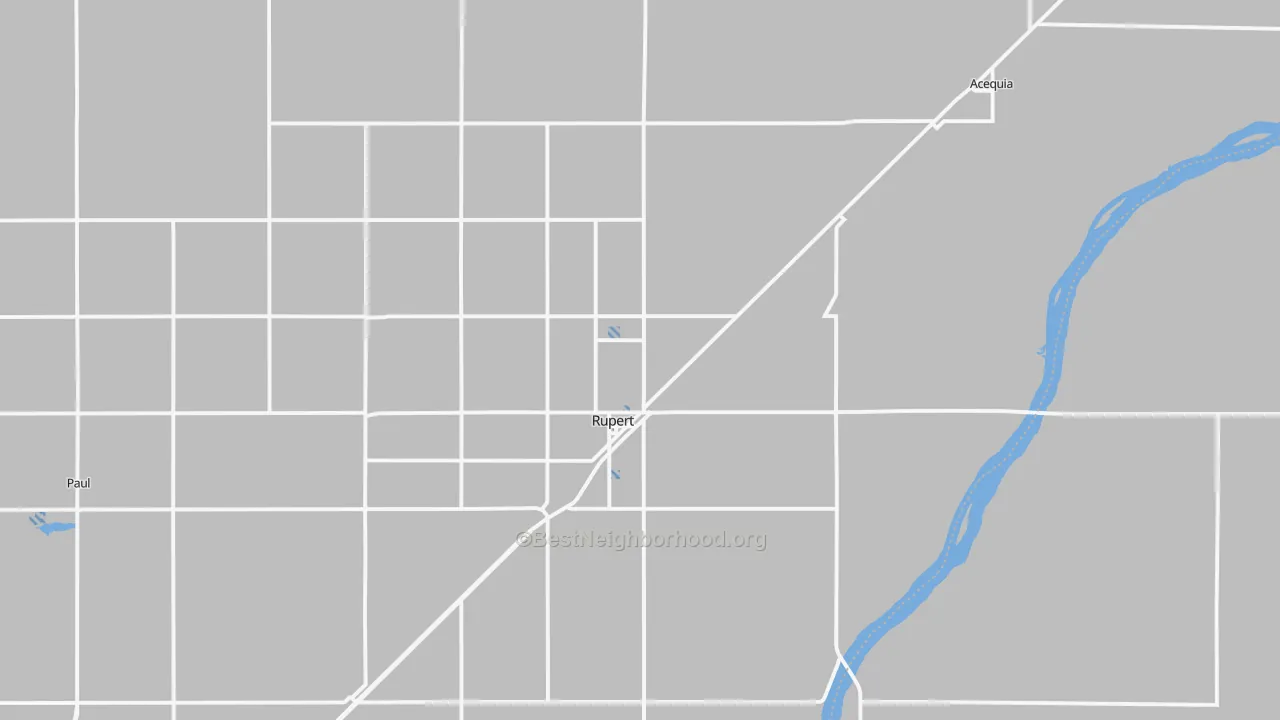 Transit Grade map of Rupert, ID