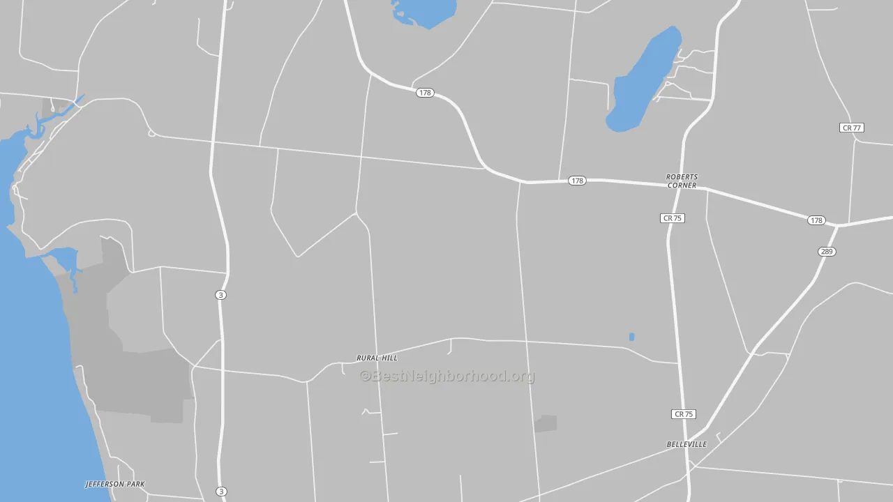 Transit Grade map of Rural Hill, NY