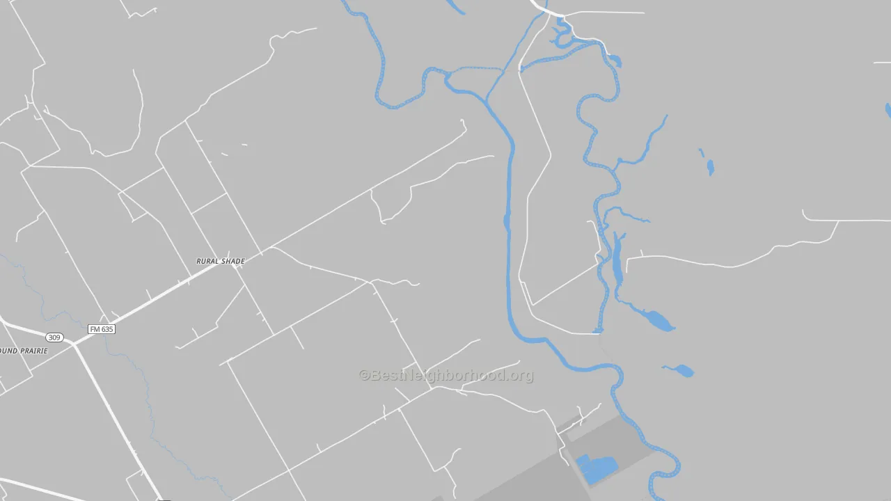 Transit Grade map of Rural Shade, TX