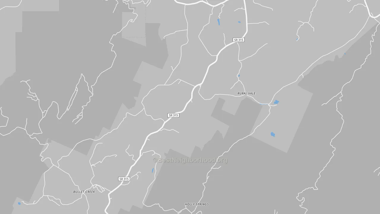 Transit Grade map of Rural Vale, TN