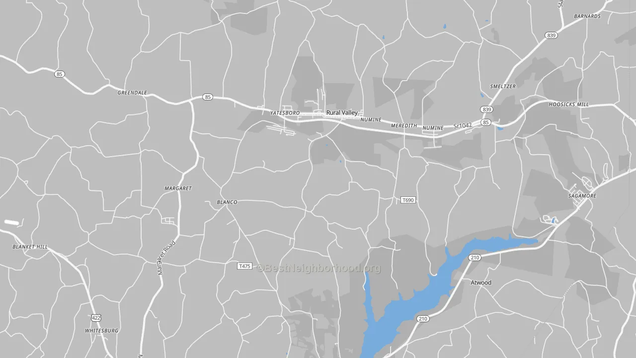 Transit Grade map of Rural Valley, PA