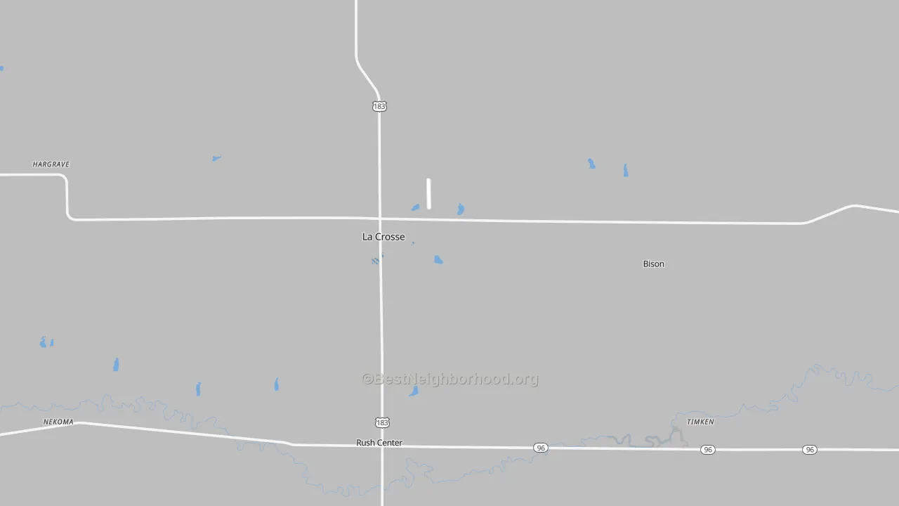 Transit Grade map of Rush County, KS